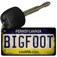 Bigfoot Pennsylvania Novelty Metal Key Chain