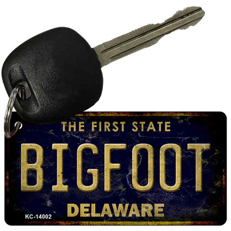 Bigfoot Delaware Novelty Metal Key Chain