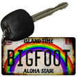 Bigfoot Hawaii Novelty Metal Key Chain