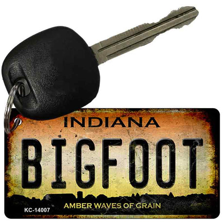 Bigfoot Indiana Novelty Metal Key Chain