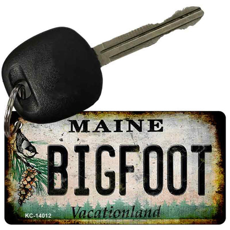 Bigfoot Maine Novelty Metal Key Chain