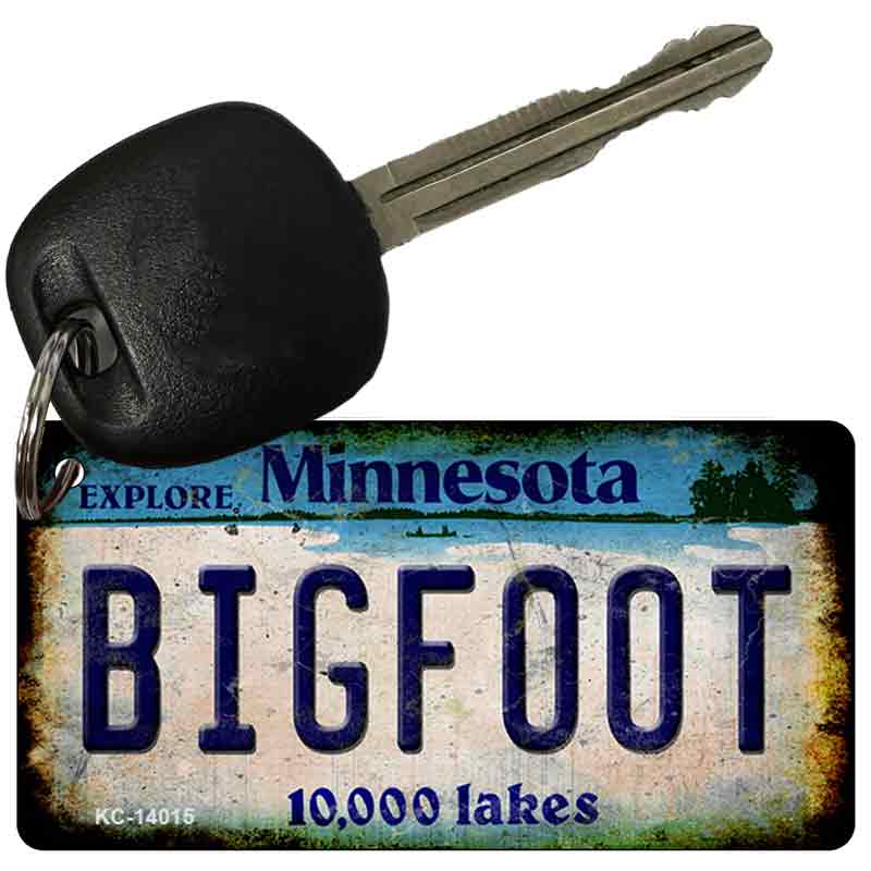 Bigfoot Minnesota Novelty Metal Key Chain