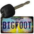 Bigfoot Mississippi Novelty Metal Key Chain