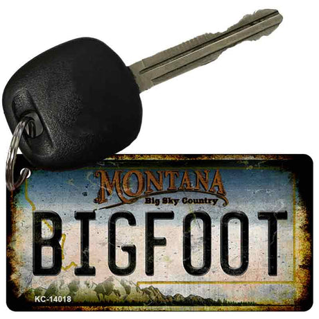 Bigfoot Montana Novelty Metal Key Chain