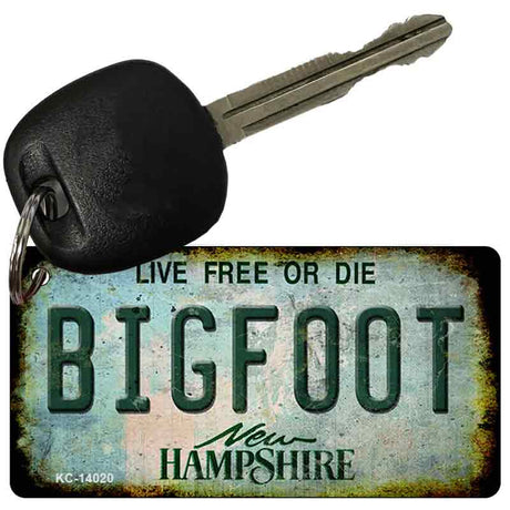 Bigfoot New Hampshire Novelty Metal Key Chain