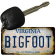 Bigfoot Virginia Novelty Metal Key Chain