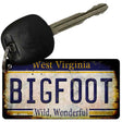 Bigfoot West Virginia Novelty Metal Key Chain