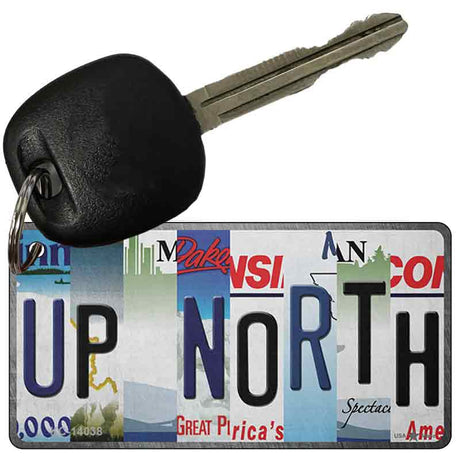 Up North Strip Art Novelty Metal Key Chain