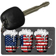 Three Beers America Novelty Metal Key Chain