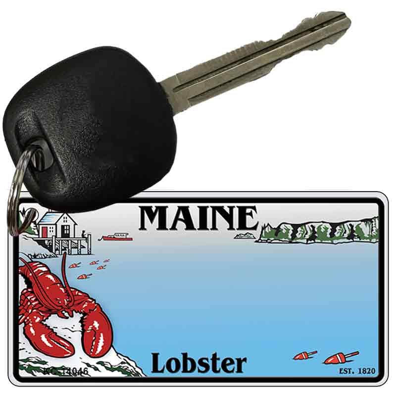 Maine Lobster Blank Novelty Metal Key Chain