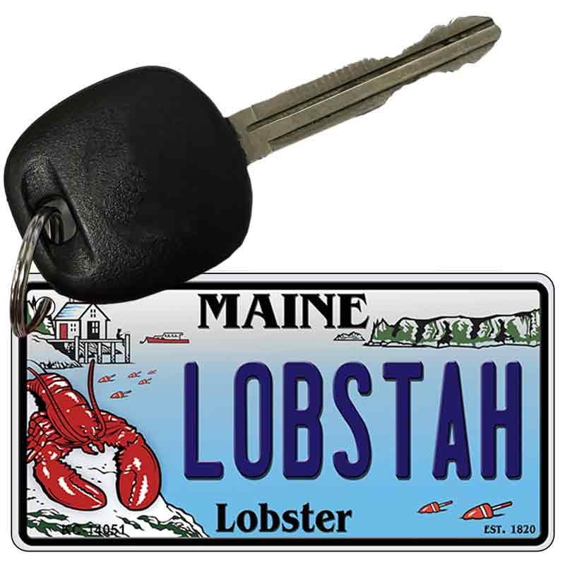 Lobstah Maine Lobster Novelty Metal Key Chain