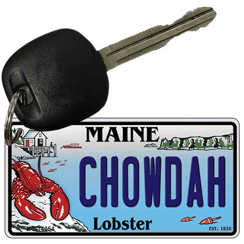 Chowdah Maine Lobster Novelty Metal Key Chain