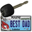 Best Dad Maine Lobster Novelty Metal Key Chain