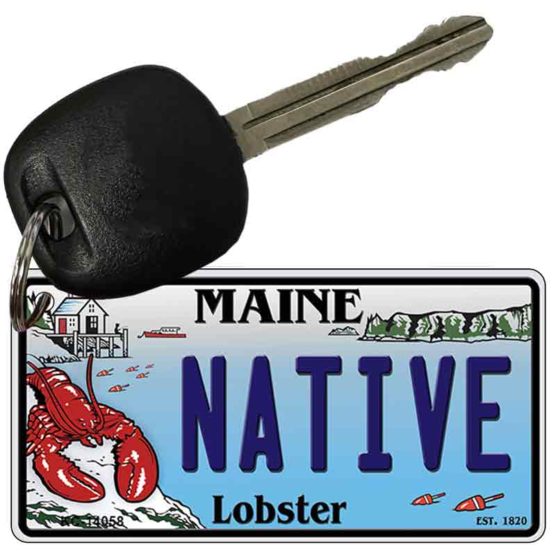 Native Maine Lobster Novelty Metal Key Chain