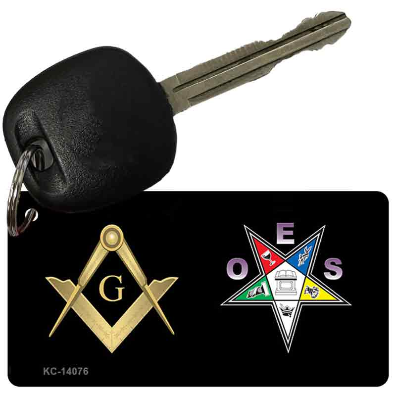 Free Mason OES Novelty Metal Key Chain