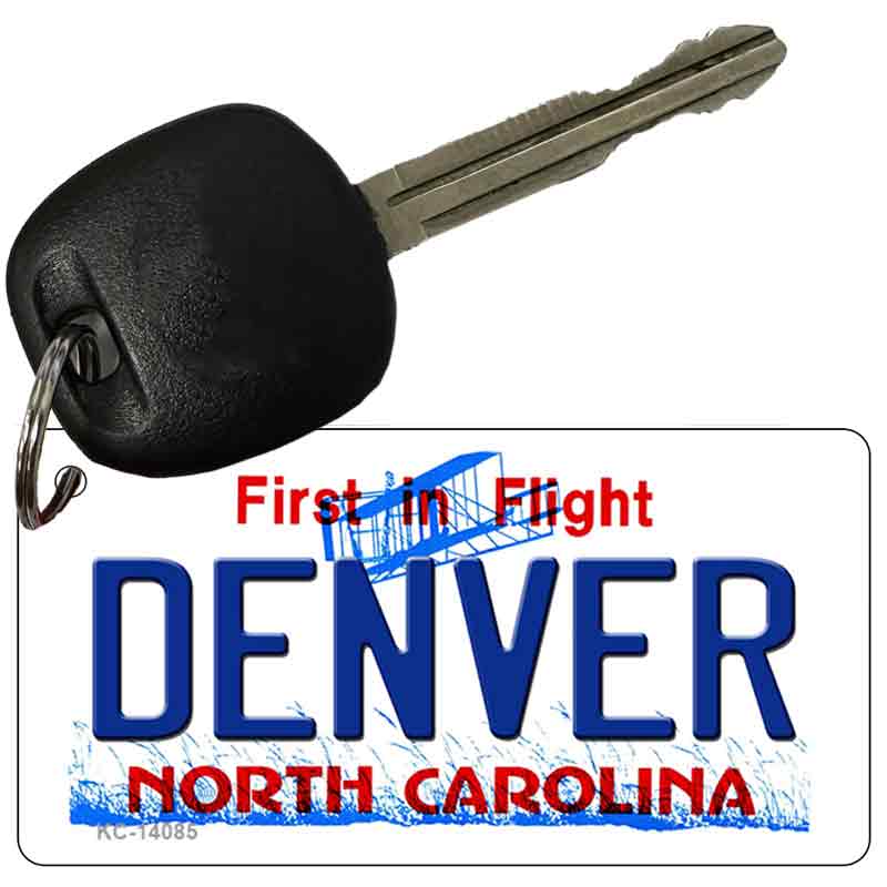 Denver North Carolina Novelty Key Chain