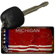 Rusty Michigan Bicentennial 76 Novelty Metal Key Chain