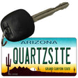 Quartzsite Arizona State Background Novelty Metal Key Chain