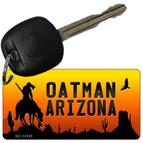 Oatman End Of Trail Arizona Scenic Background Novelty Metal Key Chain