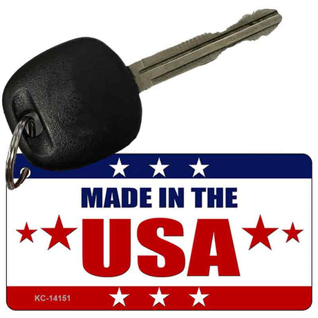 Made In The USA Stars Novelty Metal Key Chain