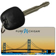 Pure Michigan Mackinac Bridge Novelty Metal Key Chain