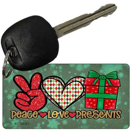 Peace Love Presents Novelty Metal Key Chain