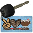 Peace Love Cocoa Novelty Metal Key Chain