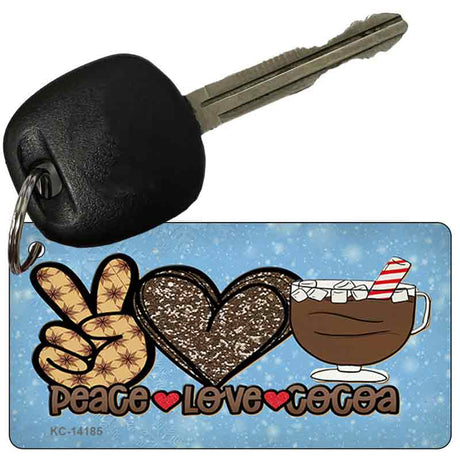 Peace Love Cocoa Novelty Metal Key Chain