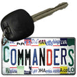 Commanders Strip Art Novelty Metal Key Chain