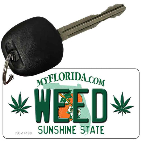 Weed Florida Novelty Metal Key Chain