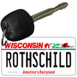 Rothschild Wisconsin Novelty Metal Key Chain