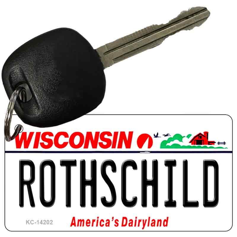 Rothschild Wisconsin Novelty Metal Key Chain