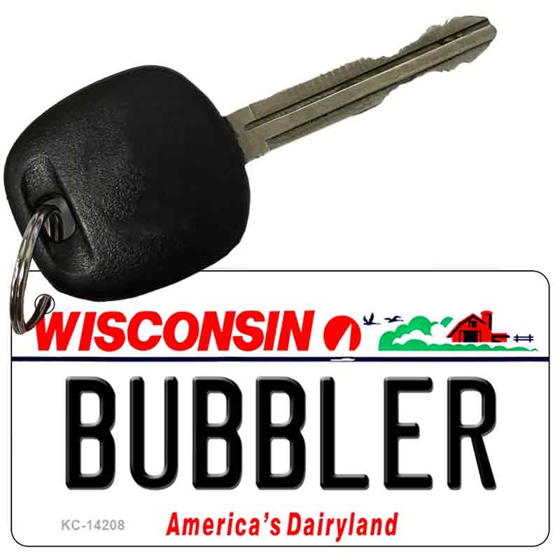 Bubbler Wisconsin Novelty Metal Key Chain