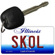 Skol Illinois Novelty Metal Key Chain