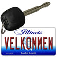 Velkommen Illinois Novelty Metal Key Chain