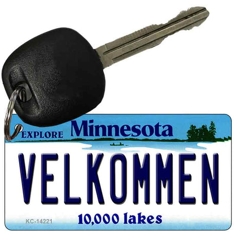 Velkommen Minnesota Novelty Metal Key Chain