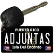 Adjuntas Puerto Rico Black Novelty Metal Key Chain