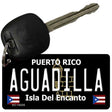 Aguadilla Puerto Rico Black Novelty Metal Key Chain