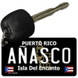 Anasco Puerto Rico Black Novelty Metal Key Chain