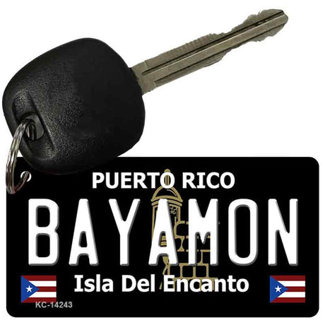 Bayamon Puerto Rico Black Novelty Metal Key Chain