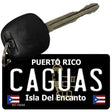 Caguas Puerto Rico Black Novelty Metal Key Chain