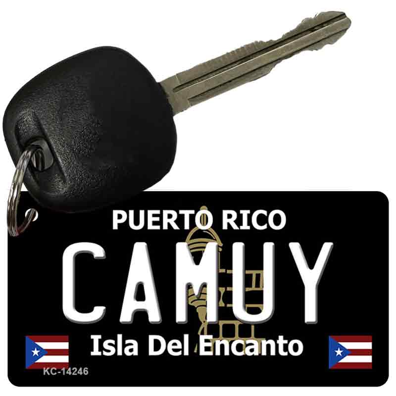 Camuy Puerto Rico Black Novelty Metal Key Chain