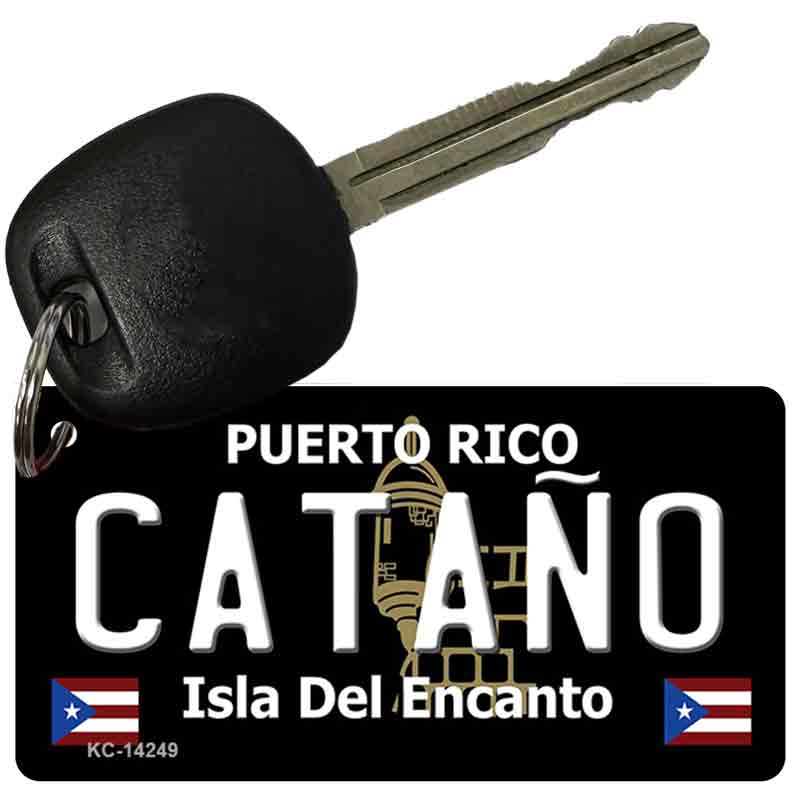 Catano Puerto Rico Black Novelty Metal Key Chain