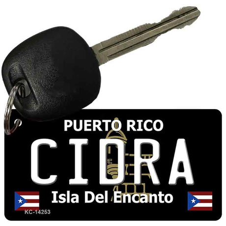 Cidra Puerto Rico Black Novelty Metal Key Chain