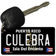 Culebra Puerto Rico Black Novelty Metal Key Chain