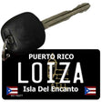 Loiza Puerto Rico Black Novelty Metal Key Chain