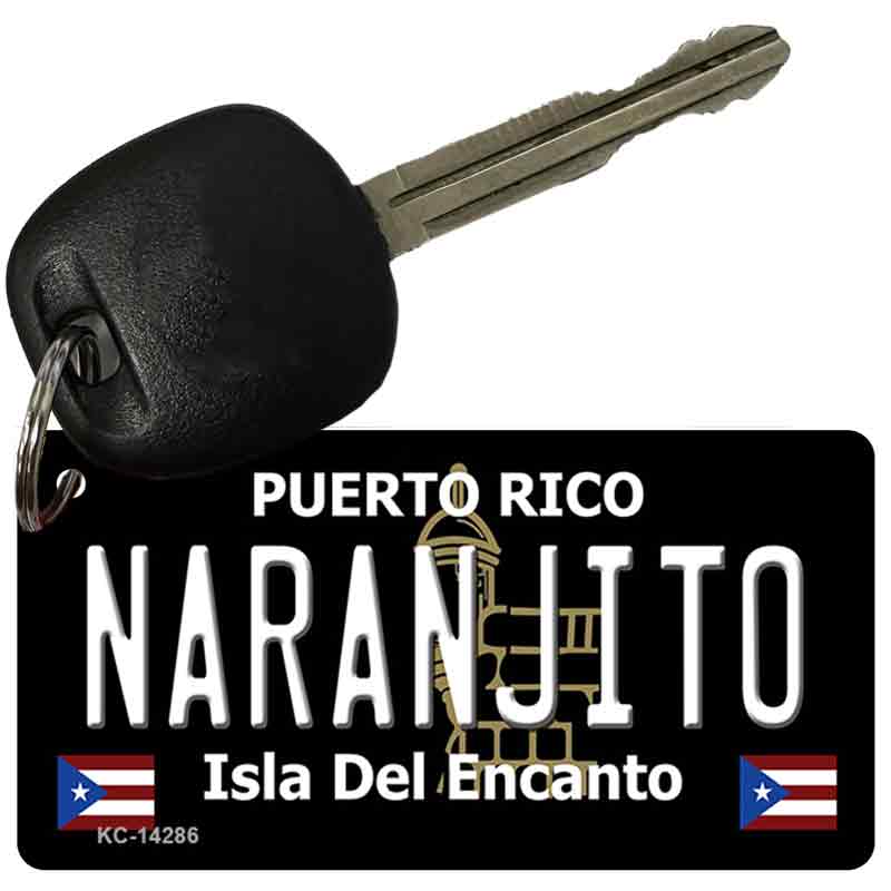 Naranjito Puerto Rico Black Novelty Metal Key Chain