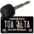 Toa Alta Puerto Rico Black Novelty Metal Key Chain