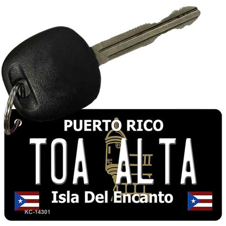 Toa Alta Puerto Rico Black Novelty Metal Key Chain