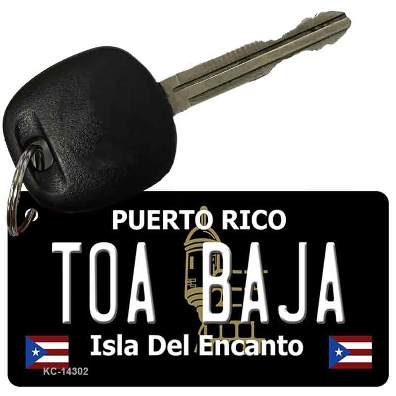 Toa Baja Puerto Rico Black Novelty Metal Key Chain